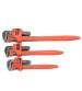 3Pcs Heavy Duty Pipe Wrench Adjustable Set 14inch 18inch 24inch Monkey Soft Grip