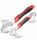 2PC Adjustable Quick Snap N Grip Spanner Universal Wrench Set