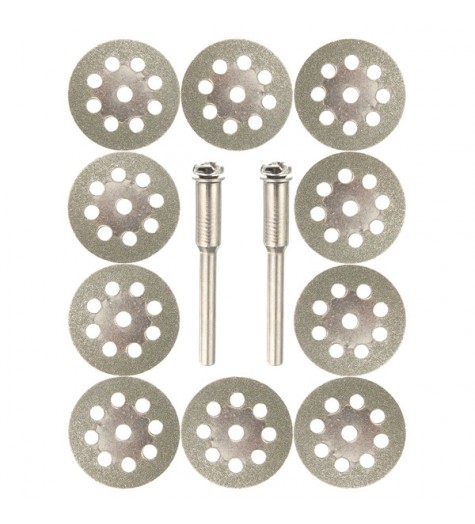 10pcs 22mm Diamond Coated 9 Holes Cutting Discs